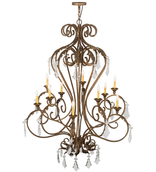 Meyda 48"w Josephine 10 Lt Chandelier- 169309