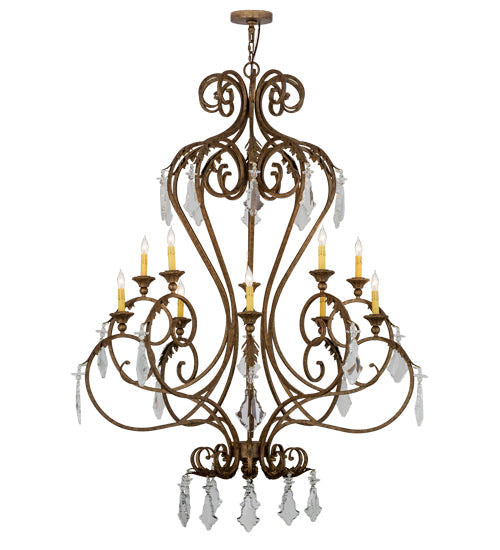 Meyda 48"w Josephine 10 Lt Chandelier- 169309