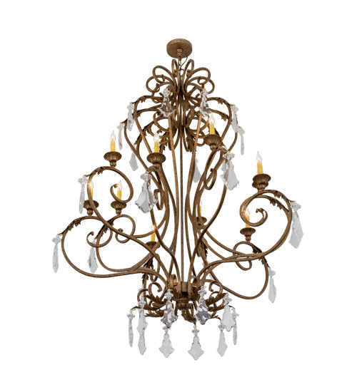 Meyda 48"w Josephine 10 Lt Chandelier- 169309