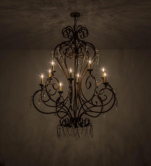 Meyda 48"w Josephine 10 Lt Chandelier- 169309