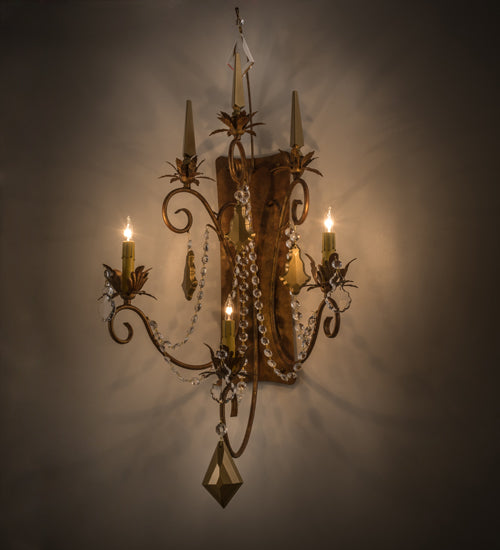 Meyda 21" Wide Minuet 3 Light Wall Sconce '169773