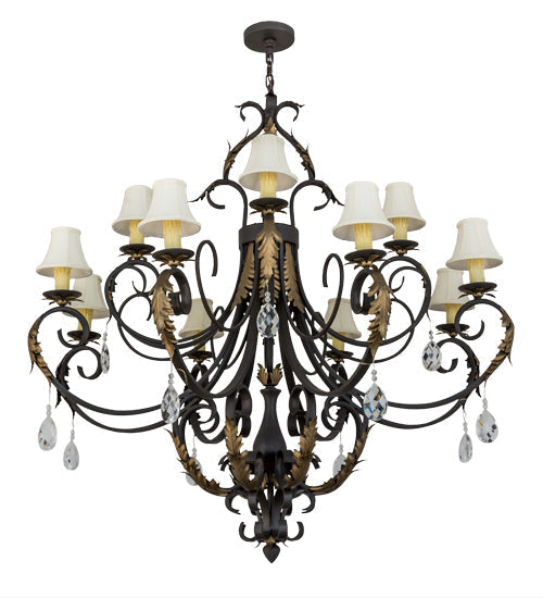 Meyda 54"w Ingrid 12 Lt Chandelier- 169781