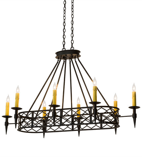 Meyda 55" Long Topridge 8 LT Chandelier '171574