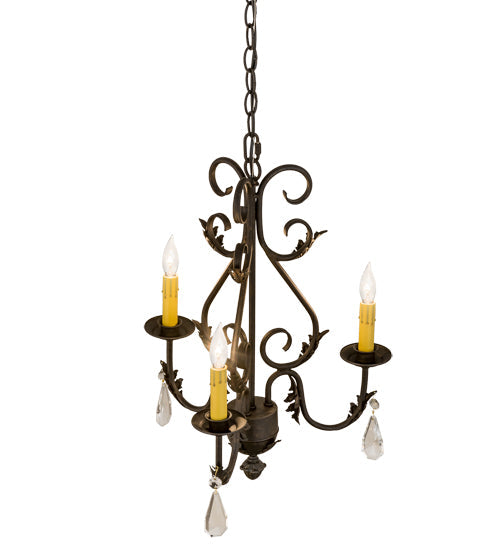 Meyda 18" Wide French Elegance 3 Light Chandelier- 173174