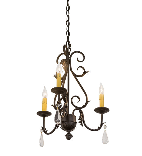 Meyda 18" Wide French Elegance 3 Light Chandelier- 173174