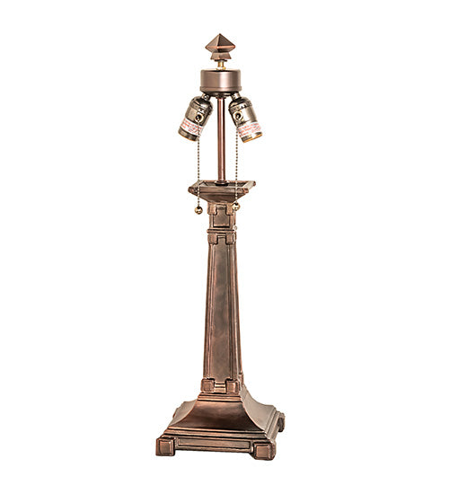 Meyda 24" High Diamond Band Mission Table Lamp - 17382