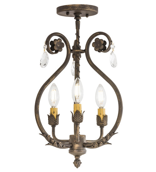 Meyda 12"W Antonia 3 LT Chandelier- 174340