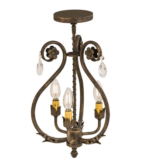 Meyda 12"W Antonia 3 LT Chandelier- 174340