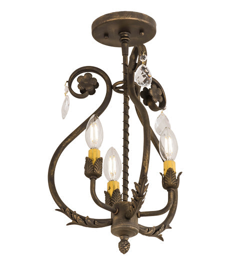 Meyda 12"W Antonia 3 LT Chandelier- 174340