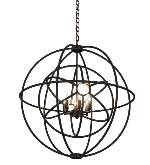 Meyda 30"W Atom Enerjisi 6 LT Chandelier '174579