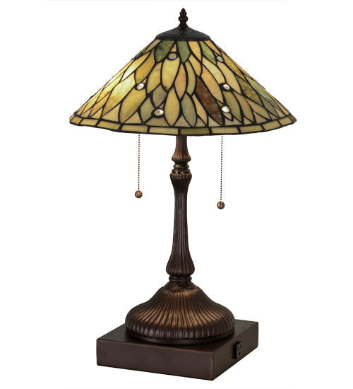 Meyda 24" High Dew Drop Jadestone Table Lamp - 177068