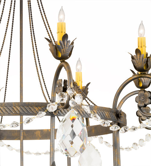 Meyda 40" Wide Antonia 8 Light Chandelier- 178081