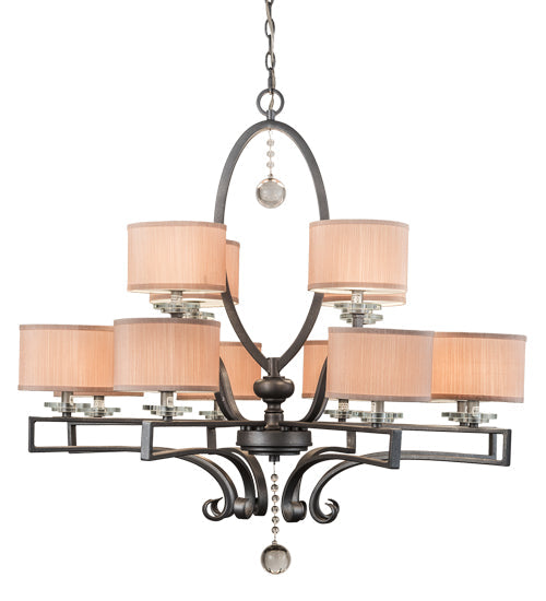 Meyda 40" Wide Croix 12 Light Chandelier- 179474