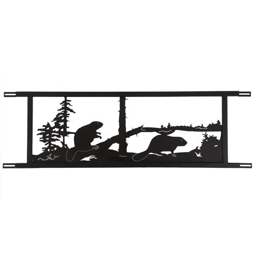 Meyda 94.5"W Neversink Bridge Beaver Decor '179787