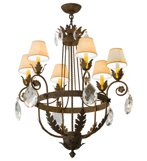 Meyda 26" Wide Antonia 6 Light Chandelier- 180943