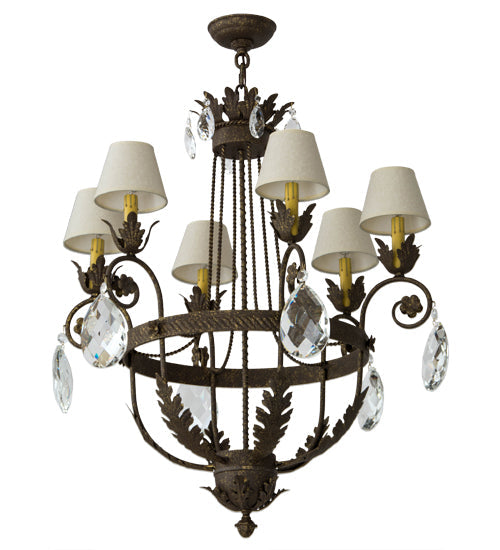 Meyda 26" Wide Antonia 6 Light Chandelier- 180943