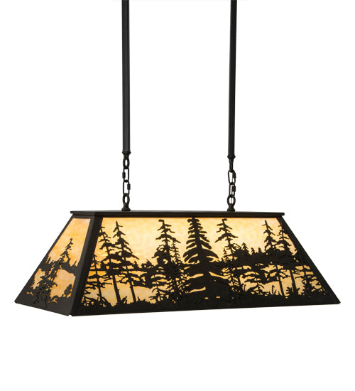 Meyda 36"L Tall Pines Oblong Pendant '182464