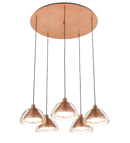 Meyda 40"W Bisbee 5 LT Cascading Pendant '182713