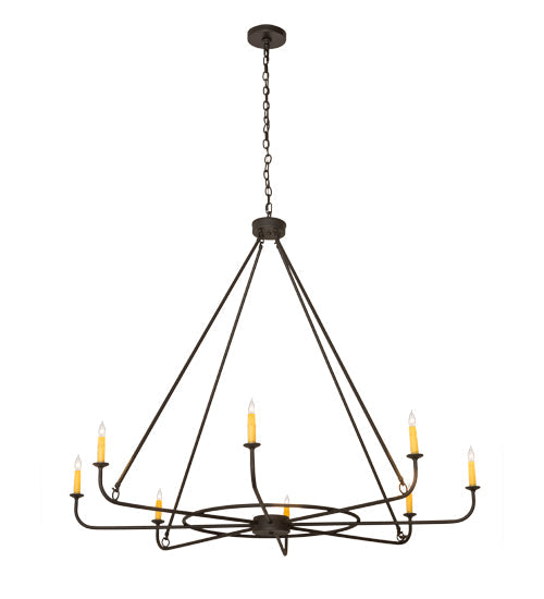 Meyda 57"W Brach Ring 8 LT Chandelier '183491