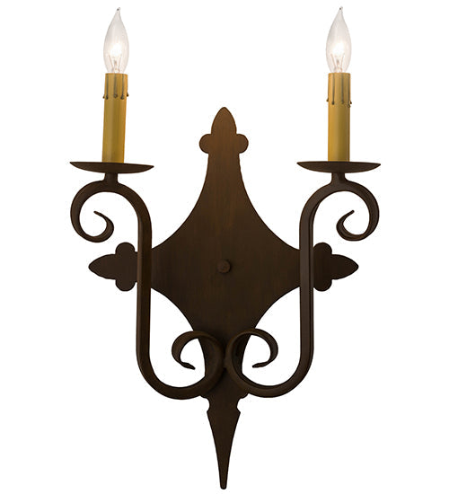 Meyda 12"W Angelique 2 LT Wall Sconce '183520