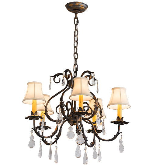 Meyda  25"W Chantilly 5 LT Chandelier- 187283