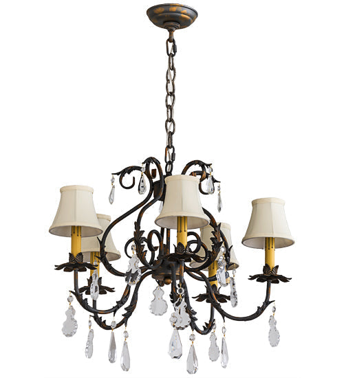 Meyda  25"W Chantilly 5 LT Chandelier- 187283