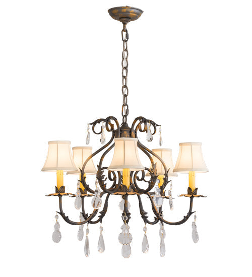 Meyda  25"W Chantilly 5 LT Chandelier- 187283