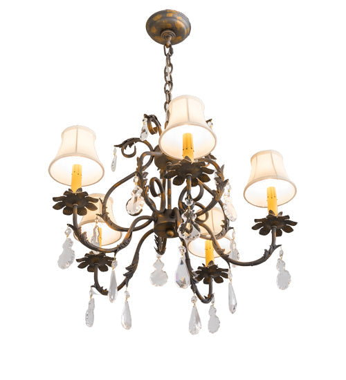 Meyda  25"W Chantilly 5 LT Chandelier- 187283