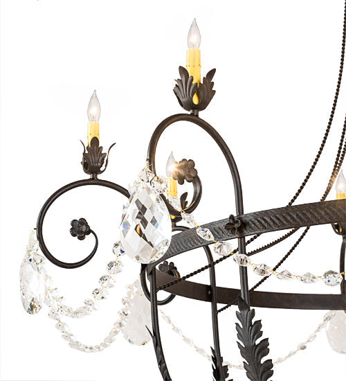 Meyda 58" Wide Antonia 8 Light Chandelier- 188131