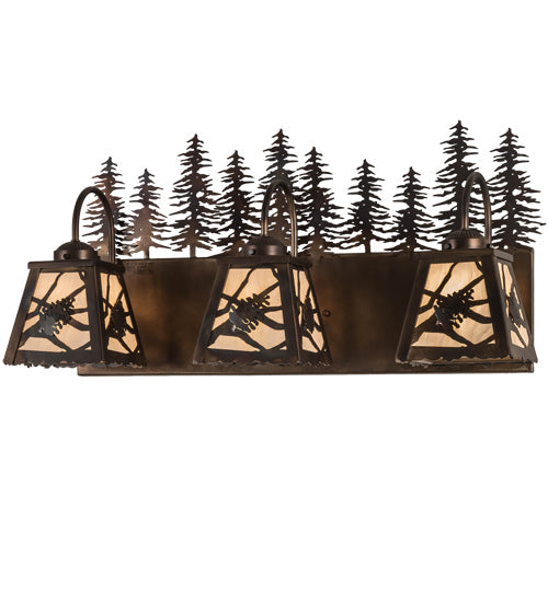 Meyda 28" Wide Spruce Pine 3 Light Vanity Light 190057