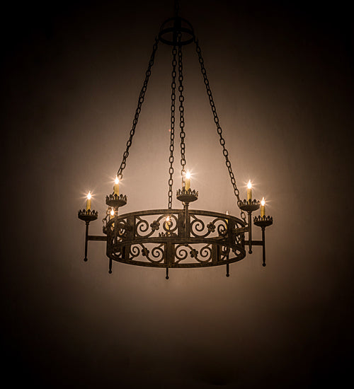 Meyda 42" Wide Majella 8 Light Chandelier'195754