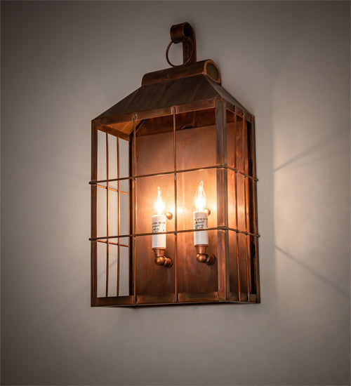 Meyda 9" Wide Coachman Avignon Lantern Hanging Wall Sconce 19844