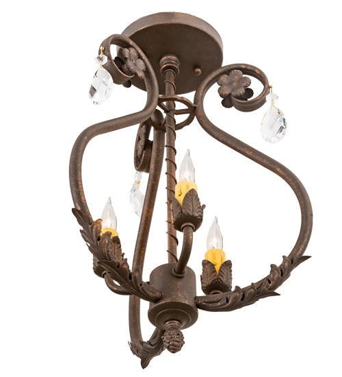 Meyda 12" Wide Antonia 3 Light Chandelier- 199249