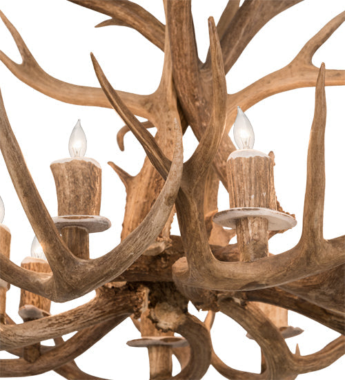 Meyda 38" Wide Antlers Deer 8 Light Chandelier- 200431