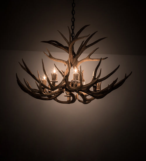 Meyda 38" Wide Antlers Deer 8 Light Chandelier- 200431