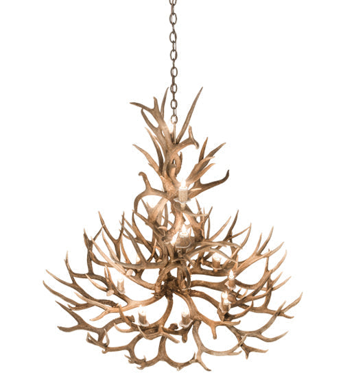 Meyda 52" Wide Antlers Mule Deer 12 Light Chandelier- 200432