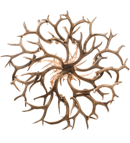 Meyda 52" Wide Antlers Mule Deer 12 Light Chandelier- 200432