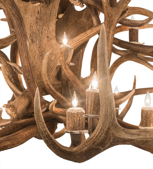 Meyda 72" Wide Antlers Elk 24 Light Chandelier- 200433