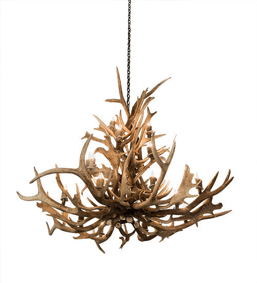 Meyda  65" Wide Antlers Elk 18 Light Chandelier- 200451