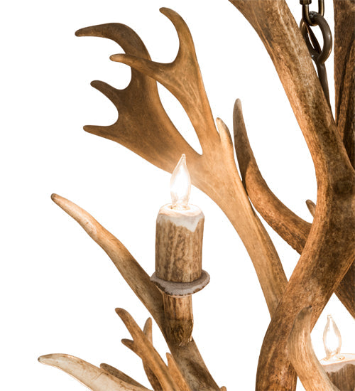 Meyda  65" Wide Antlers Elk 18 Light Chandelier- 200451