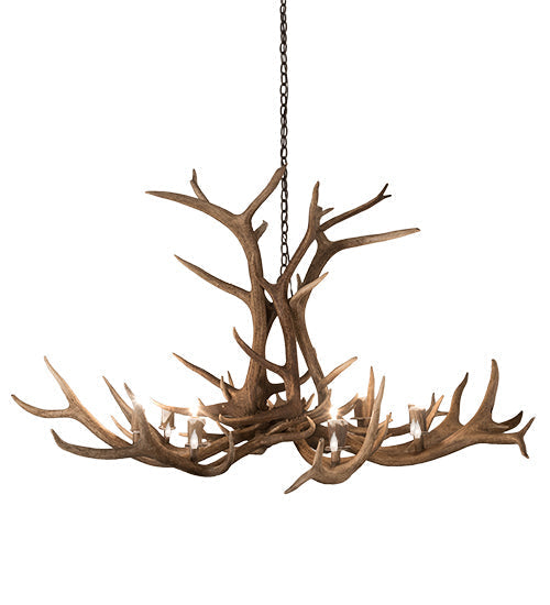 Meyda 66" Wide Antlers Elk 8 LT Chandelier- 200452