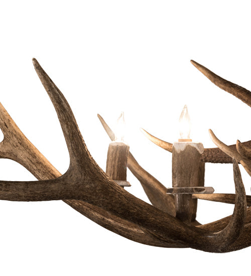 Meyda 66" Wide Antlers Elk 8 LT Chandelier- 200452