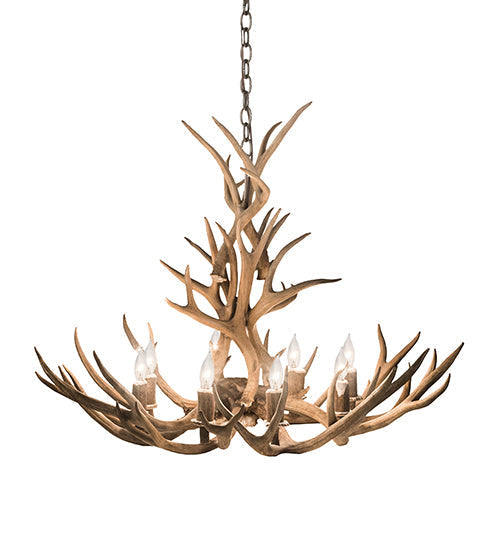 Meyda 32" Wide Antlers Mule Deer 8 Light Chandelier- 200453