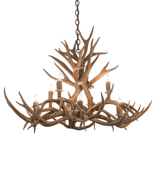 Meyda 39" Long Antlers 8 Light Oblong Chandelier- 200456