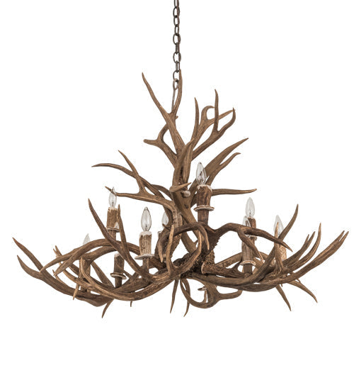 Meyda 42" Wide Antlers Mule Deer 10 LT Chandelier- 200458