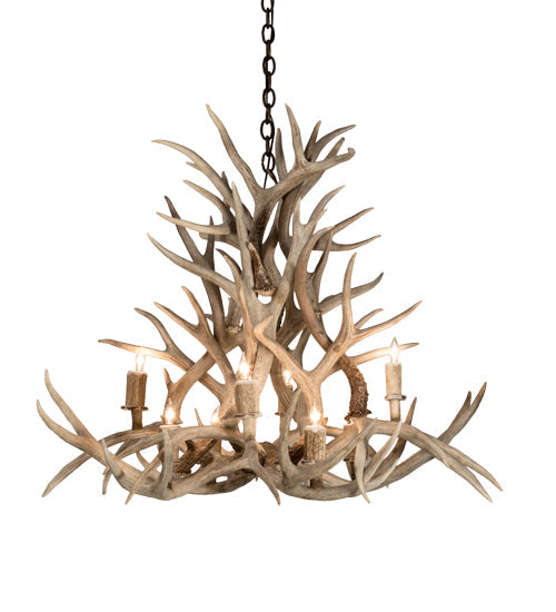 Meyda 38" Wide Antlers Mule Deer 8 Light Chandelier- 200465