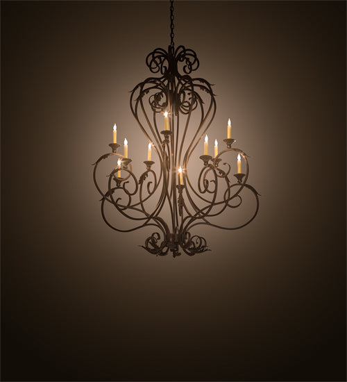 Meyda 48" Wide Josephine 10 Light Chandelier 201575