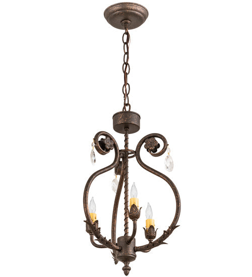 Meyda 12" Wide Antonia 3 Light Chandelier- 204679