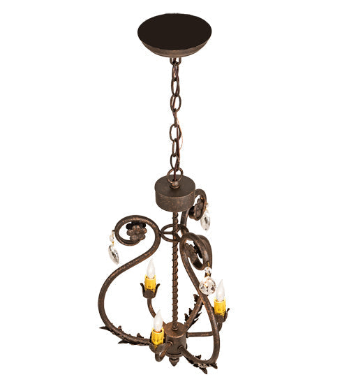 Meyda 12" Wide Antonia 3 Light Chandelier- 204679