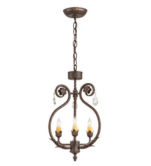 Meyda 12" Wide Antonia 3 Light Chandelier- 204679